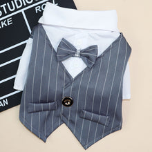 Load image into Gallery viewer, Pin Striped Tuxedo Vest and Shirt for Cats and Dogs