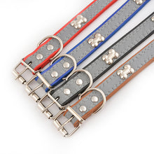 Load image into Gallery viewer, Reflective Three Bone Collar for Pets
