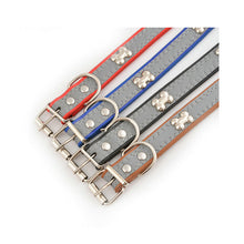 Load image into Gallery viewer, Reflective Three Bone Collar for Pets