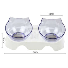 Load image into Gallery viewer, Double Feeding Bowl Protects Cervical Vertebra for Cats