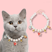 Load image into Gallery viewer, Pearl Hand-woven Adjustable Collar for Cats