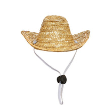 Load image into Gallery viewer, Western Straw Cowboy Hat for Cats and Dogs
