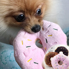 Load image into Gallery viewer, Plush Donut Sounding Toy for Pets
