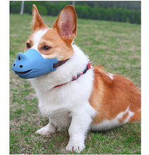 Load image into Gallery viewer, Rhino Shape Adjustable Silicone Muzzle for Dogs
