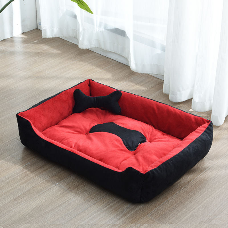 Dog Bone Lounge Pet Bed