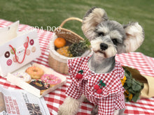 Load image into Gallery viewer, Checkered Cherry Summer Pet Blouse
