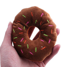 Load image into Gallery viewer, Plush Donut Sounding Toy for Pets
