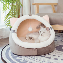 Load image into Gallery viewer, Plush Kitty Cat Bed
