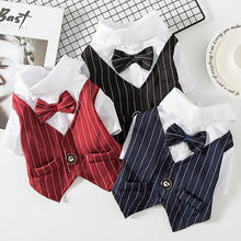 Load image into Gallery viewer, Pin Striped Tuxedo Vest and Shirt for Cats and Dogs
