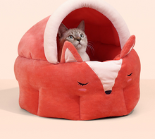 Load image into Gallery viewer, Sleeping Fox Cat Bed
