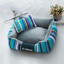 Load image into Gallery viewer, Striped Lounge Pet Bed
