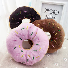 Load image into Gallery viewer, Plush Donut Sounding Toy for Pets
