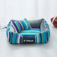 Load image into Gallery viewer, Striped Lounge Pet Bed
