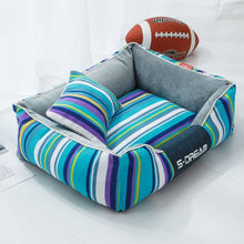 Load image into Gallery viewer, Striped Lounge Pet Bed
