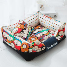 Load image into Gallery viewer, Cartoon Lounge Deep Seated Rectangle Pet Bed
