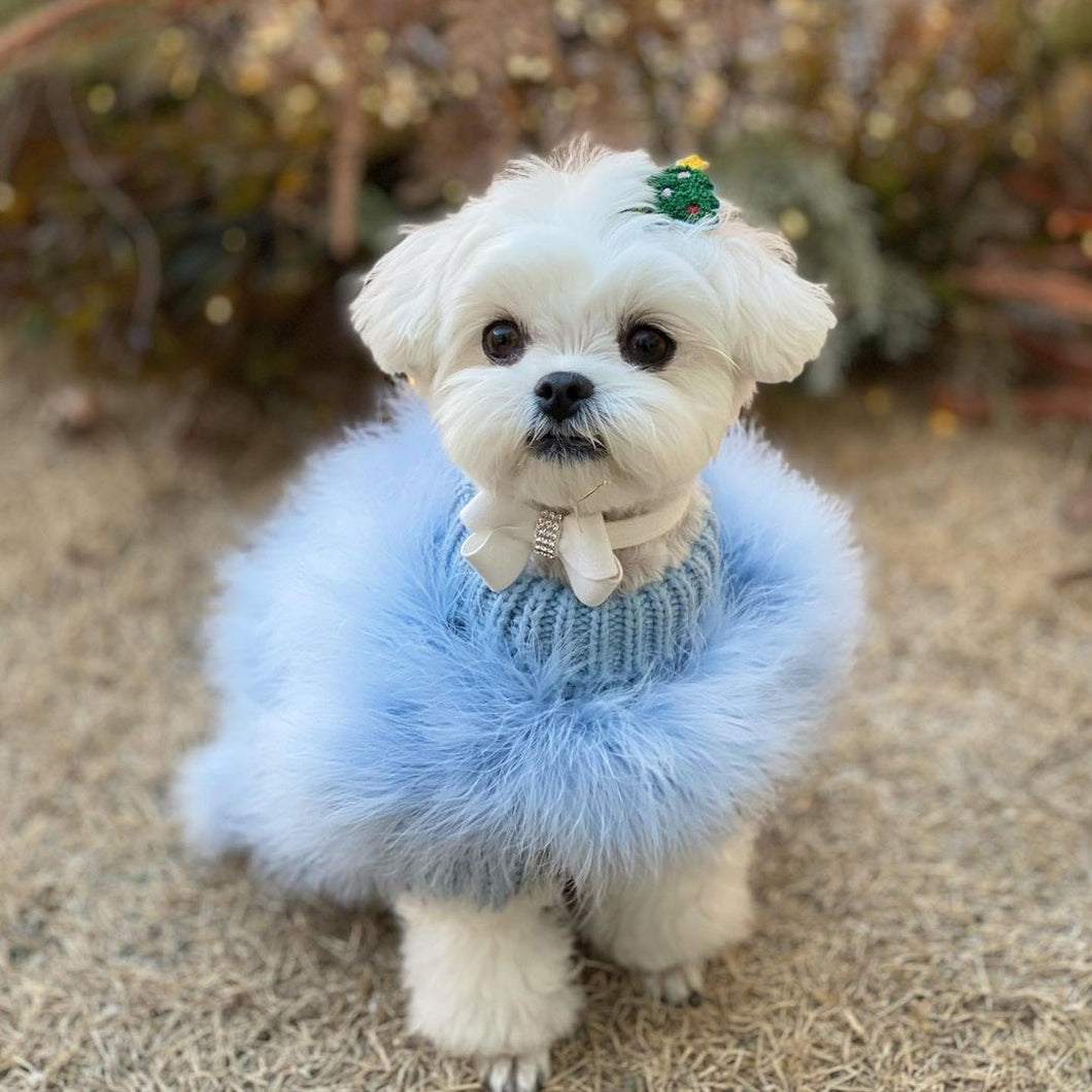 Luxury Feather Dog and Cat Sweater