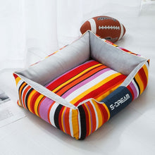 Load image into Gallery viewer, Striped Lounge Pet Bed
