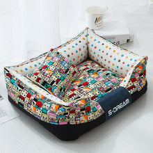 Load image into Gallery viewer, Cartoon Lounge Deep Seated Rectangle Pet Bed
