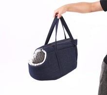 Load image into Gallery viewer, Denim Pet Carry On
