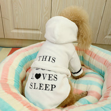 Load image into Gallery viewer, This Dog Loves Sleep Hoodie for Dogs
