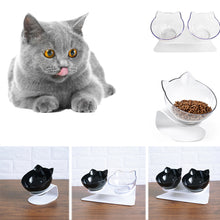 Load image into Gallery viewer, Double Feeding Bowl Protects Cervical Vertebra for Cats
