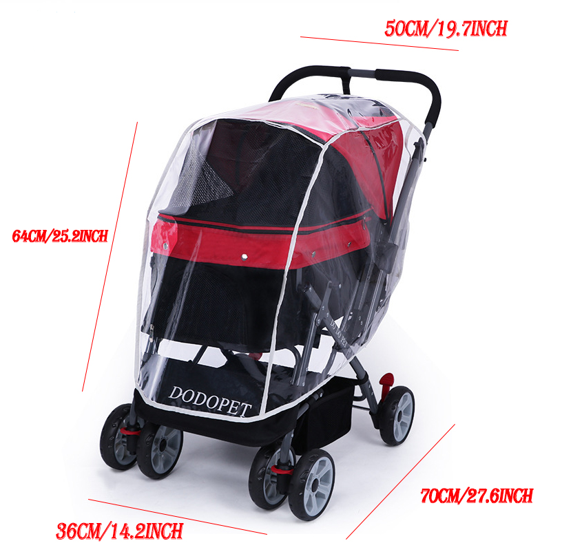 Pet Stroller Rain And Wind Cover for Cats ands Dogs