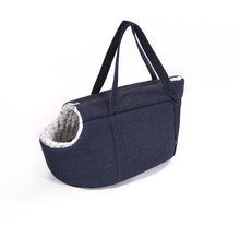 Load image into Gallery viewer, Denim Pet Carry On
