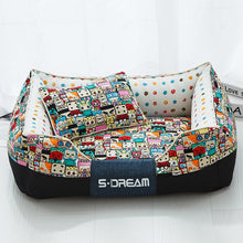 Load image into Gallery viewer, Cartoon Lounge Deep Seated Rectangle Pet Bed
