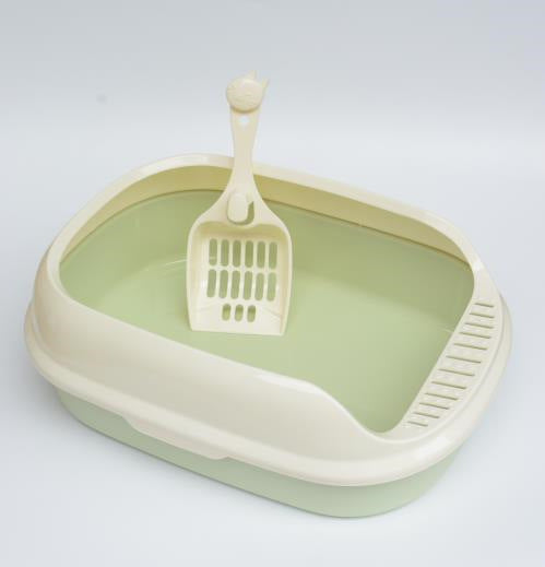 High-side Polyester Cat Litter Box with Shovel